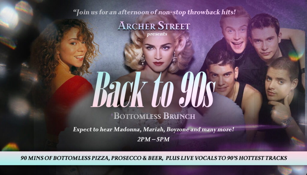 Back to 90's Brunch Banner